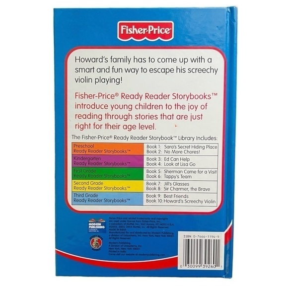 Fisher-Price ready reader storybook book10 third grade Howard’s Screechy Violin - Picture 4 of 8